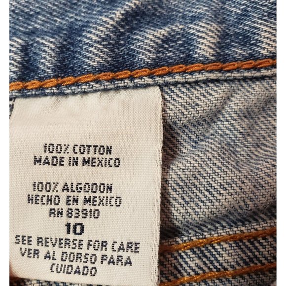 BILL BLASS Vintage Jeans size 10 rigid denim straight leg cropped - Picture 4 of 12